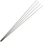 4pcs 50cm Solid Carbon Rod Tip Blank no Paint Rod Building Components Fishing Pole Repair DIY Accessories