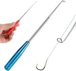 Stainless Steel Dehooking Fish Picker,  Fishing Hook Quick, Fish Hook Disconnect Device Fishing Forceps for Fishing Lines of Different Large or Thicknesses