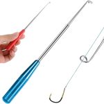 Stainless Steel Dehooking Fish Picker,  Fishing Hook Quick, Fish Hook Disconnect Device Fishing Forceps for Fishing Lines of Different Large or Thicknesses