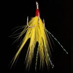 20Pcs Treble Fishing Hooks with Feather Size Stainless Steel Barbed Sharp Triple Fishhook with Box for Saltwater Freshwater